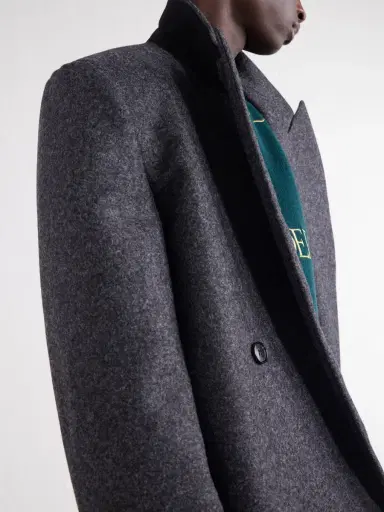 JW Anderson Double-Breasted Brushed Wool Coat - Men | Thumbnail 5 JW Anderson Double-Breasted Brushed Wool Coat - Men | Thumbnail 5