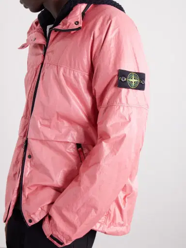Stone Island Garment-Dyed Crinkled Nylon 3L-TC Hooded Jacket - Men | Thumbnail 5 Stone Island Garment-Dyed Crinkled Nylon 3L-TC Hooded Jacket - Men | Thumbnail 5
