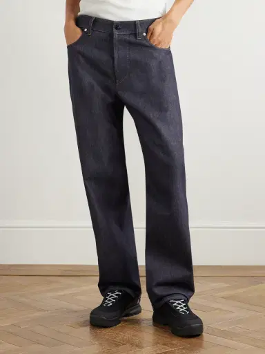 Stone Island Denim Research Straight-Leg Logo-Appliquéd Organic Jeans - Men | Thumbnail 3 Stone Island Denim Research Straight-Leg Logo-Appliquéd Organic Jeans - Men | Thumbnail 3