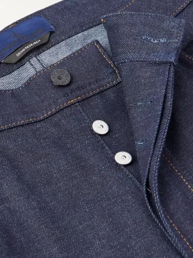 Stone Island Denim Research Straight-Leg Logo-Appliquéd Organic Jeans - Men | Thumbnail 6 Stone Island Denim Research Straight-Leg Logo-Appliquéd Organic Jeans - Men | Thumbnail 6