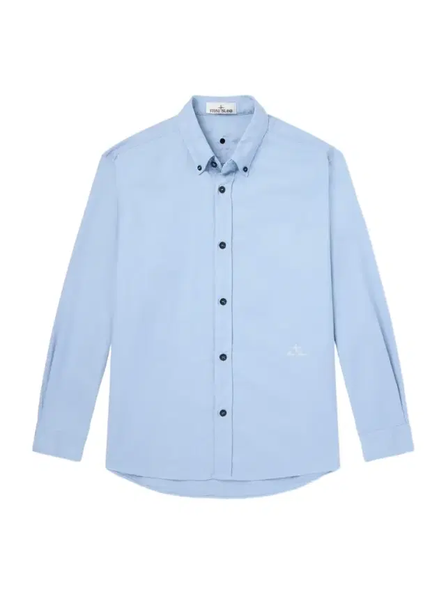 Stone Island Button-Down Collar Logo-Embroidered Organic Cotton-Tela Shirt - Men