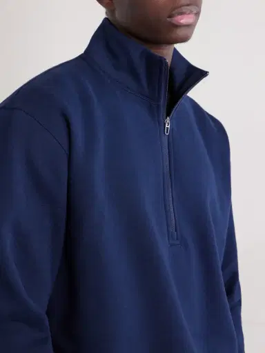 lululemon Steady State Cotton-Blend Jersey Half-Zip Sweatshirt - Men | Thumbnail 5 lululemon Steady State Cotton-Blend Jersey Half-Zip Sweatshirt - Men | Thumbnail 5