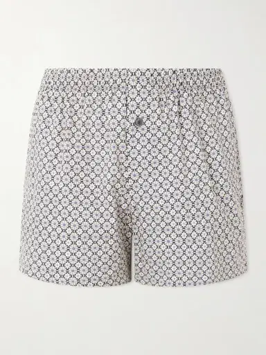 Zimmerli Printed Cotton-Sateen Boxer Shorts - Men | Thumbnail 2 Zimmerli Printed Cotton-Sateen Boxer Shorts - Men | Thumbnail 2