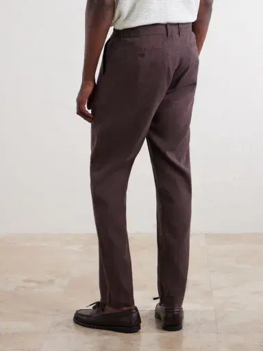 Onia Straight-Leg Linen-Blend Trousers - Men | Thumbnail 4