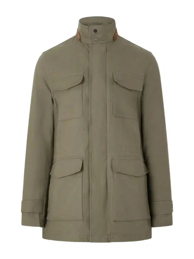 Kiton Suede-Trimmed Linen Field Jacket - Men