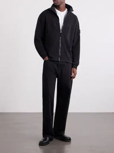 Stone Island STONE ISLAND GHOST Cotton-Blend Fleece Zip-Up Sweater - Men | Thumbnail 2 Stone Island STONE ISLAND GHOST Cotton-Blend Fleece Zip-Up Sweater - Men | Thumbnail 2
