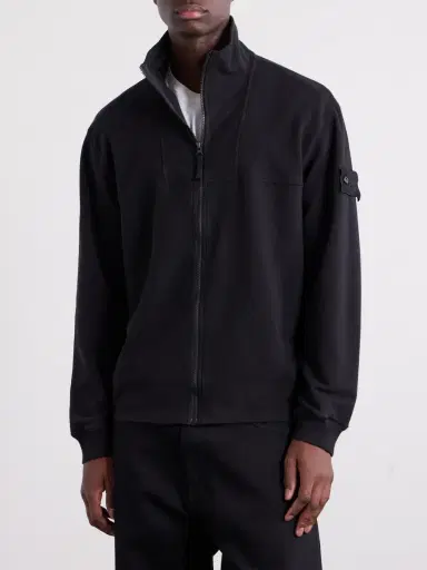 Stone Island STONE ISLAND GHOST Cotton-Blend Fleece Zip-Up Sweater - Men | Thumbnail 3 Stone Island STONE ISLAND GHOST Cotton-Blend Fleece Zip-Up Sweater - Men | Thumbnail 3