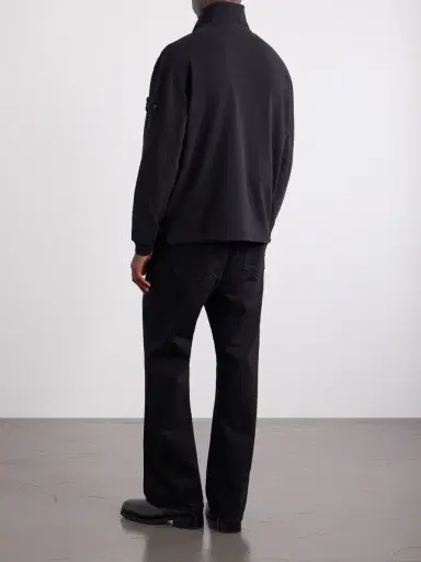 Stone Island STONE ISLAND GHOST Cotton-Blend Fleece Zip-Up Sweater - Men | Thumbnail 4 Stone Island STONE ISLAND GHOST Cotton-Blend Fleece Zip-Up Sweater - Men | Thumbnail 4