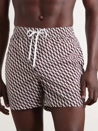 Onia Charles Straight-Leg Mid-Length Printed Swim Shorts - Men | Thumbnail 2