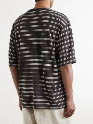 Kaptain Sunshine Striped Cotton-Jersey T-Shirt - Men | Thumbnail 4 Kaptain Sunshine Striped Cotton-Jersey T-Shirt - Men | Thumbnail 4