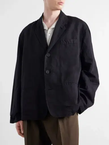 Studio Nicholson Cotton and Linen-Blend Twill Blazer - Men | Thumbnail 3