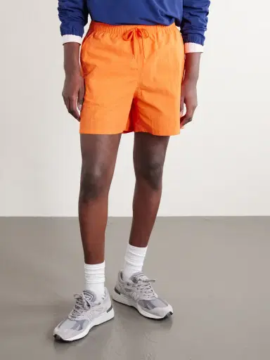 Aimé Leon Dore Straight-Leg Logo-Embroidered Shell Drawstring Shorts - Men | Thumbnail 3 Aimé Leon Dore Straight-Leg Logo-Embroidered Shell Drawstring Shorts - Men | Thumbnail 3