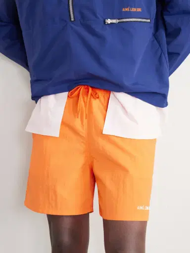 Aimé Leon Dore Straight-Leg Logo-Embroidered Shell Drawstring Shorts - Men | Thumbnail 5 Aimé Leon Dore Straight-Leg Logo-Embroidered Shell Drawstring Shorts - Men | Thumbnail 5