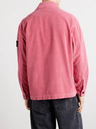Stone Island Organic Cotton-Corduroy Overshirt - Men | Thumbnail 4 Stone Island Organic Cotton-Corduroy Overshirt - Men | Thumbnail 4