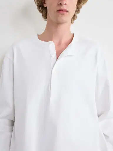 Studio Nicholson Cotton-Jersey Henley T-Shirt - Men | Thumbnail 5 Studio Nicholson Cotton-Jersey Henley T-Shirt - Men | Thumbnail 5