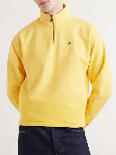 Aimé Leon Dore Logo-Embroidered Cotton-Jersey Half-Zip Sweatshirt - Men | Thumbnail 3 Aimé Leon Dore Logo-Embroidered Cotton-Jersey Half-Zip Sweatshirt - Men | Thumbnail 3