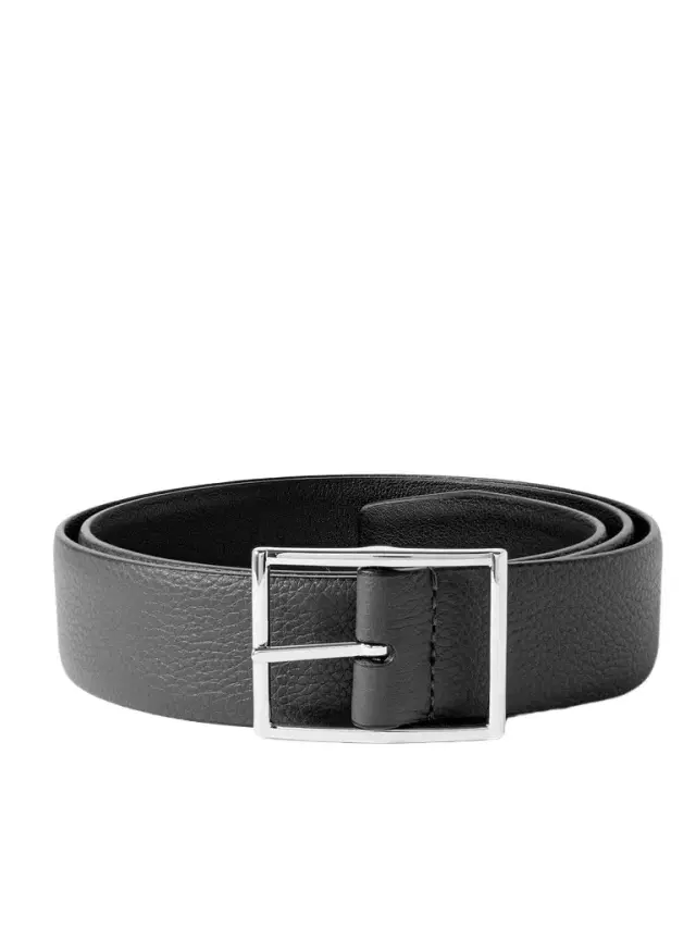 3.5cm Reversible Full-Grain Leather Belt - Men 3.5cm Reversible Full-Grain Leather Belt - Men