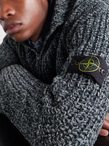 Stone Island Knitted Cotton-Chenille Zip-Up Hoodie - Men | Thumbnail 6 Stone Island Knitted Cotton-Chenille Zip-Up Hoodie - Men | Thumbnail 6
