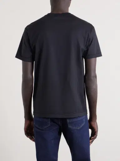 Stone Island Logo-Appliquéd Garment-Dyed Cotton-Jersey T-Shirt - Men | Thumbnail 4 Stone Island Logo-Appliquéd Garment-Dyed Cotton-Jersey T-Shirt - Men | Thumbnail 4