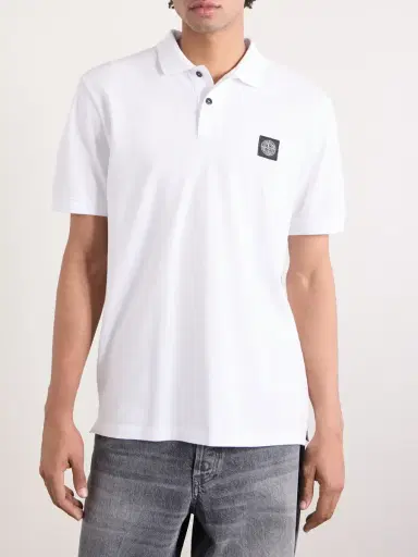 Stone Island Stretch Cotton-Blend Piqué Polo Shirt - Men | Thumbnail 3 Stone Island Stretch Cotton-Blend Piqué Polo Shirt - Men | Thumbnail 3