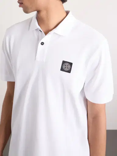 Stone Island Stretch Cotton-Blend Piqué Polo Shirt - Men | Thumbnail 5 Stone Island Stretch Cotton-Blend Piqué Polo Shirt - Men | Thumbnail 5