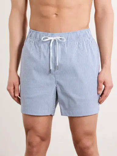 Onia Charles Straight-Fit Mid-Length Striped Seersucker Swim Shorts - Men | Thumbnail 2 Onia Charles Straight-Fit Mid-Length Striped Seersucker Swim Shorts - Men | Thumbnail 2