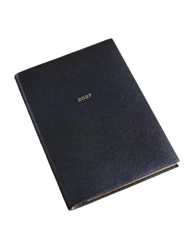 Smythson 2027 Soho Panama Cross-Grain Leather Diary - Men | Thumbnail 1 Smythson 2027 Soho Panama Cross-Grain Leather Diary - Men | Thumbnail 1