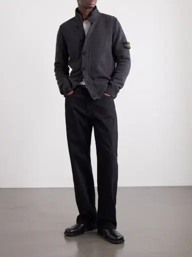 Stone Island Virgin Wool-Blend Cardigan - Men | Thumbnail 2 Stone Island Virgin Wool-Blend Cardigan - Men | Thumbnail 2