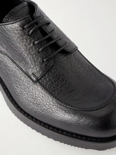 Dries Van Noten Textured-Leather Derby Shoes - Men | Thumbnail 5