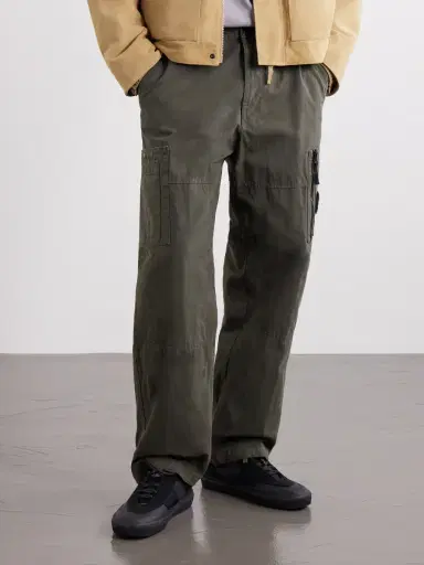 Stone Island Suede-Trimmed Canvas Sneakers - Men | Thumbnail 2