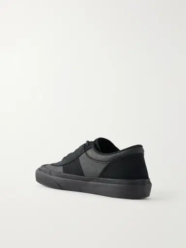 Stone Island Suede-Trimmed Canvas Sneakers - Men | Thumbnail 4