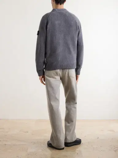 Stone Island Mouliné Cotton-Chenille Sweater - Men | Thumbnail 4 Stone Island Mouliné Cotton-Chenille Sweater - Men | Thumbnail 4