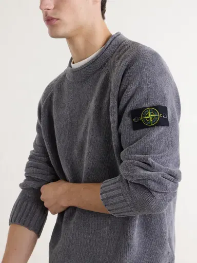 Stone Island Mouliné Cotton-Chenille Sweater - Men | Thumbnail 5 Stone Island Mouliné Cotton-Chenille Sweater - Men | Thumbnail 5