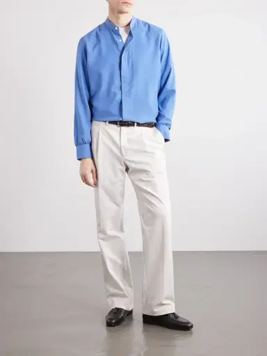 Anderson & Sheppard Silk Shirt - Men | Thumbnail 2 Anderson & Sheppard Silk Shirt - Men | Thumbnail 2