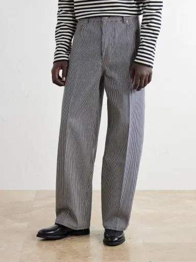 AMI PARIS Wide-Leg Striped Jeans - Men | Thumbnail 3 AMI PARIS Wide-Leg Striped Jeans - Men | Thumbnail 3