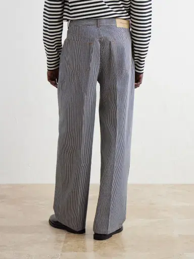 AMI PARIS Wide-Leg Striped Jeans - Men | Thumbnail 4 AMI PARIS Wide-Leg Striped Jeans - Men | Thumbnail 4