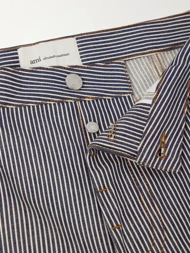 AMI PARIS Wide-Leg Striped Jeans - Men | Thumbnail 6 AMI PARIS Wide-Leg Striped Jeans - Men | Thumbnail 6
