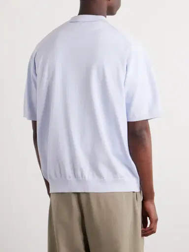 ATON Knitted Polo Shirt - Men | Thumbnail 4 ATON Knitted Polo Shirt - Men | Thumbnail 4
