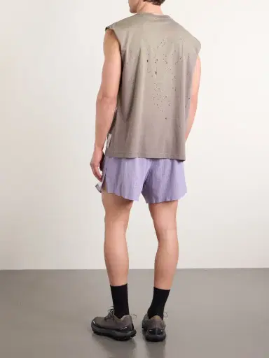 Satisfy Distressed Logo-Print MothTech™ Organic Cotton-Jersey Tank Top - Men | Thumbnail 4 Satisfy Distressed Logo-Print MothTech™ Organic Cotton-Jersey Tank Top - Men | Thumbnail 4