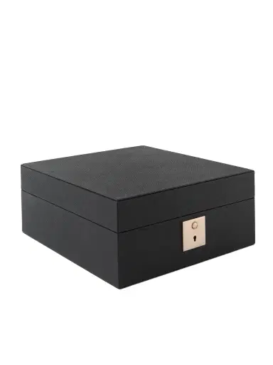 Smythson Mara Croc-Effect Leather Six-Piece Watch Box - Men | Thumbnail 1 Smythson Mara Croc-Effect Leather Six-Piece Watch Box - Men | Thumbnail 1