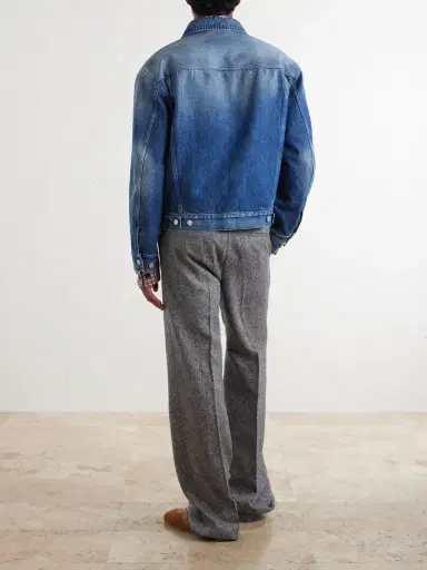 Dries Van Noten Paneled Cotton-Denim Trucker Jacket - Men | Thumbnail 4