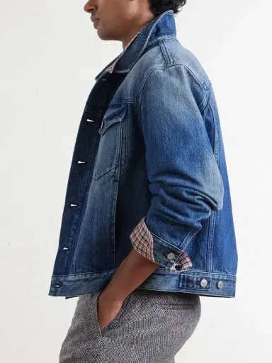 Dries Van Noten Paneled Cotton-Denim Trucker Jacket - Men | Thumbnail 5