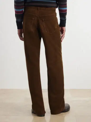 Dries Van Noten Straight-Leg Cotton-Corduroy Trousers - Men | Thumbnail 4