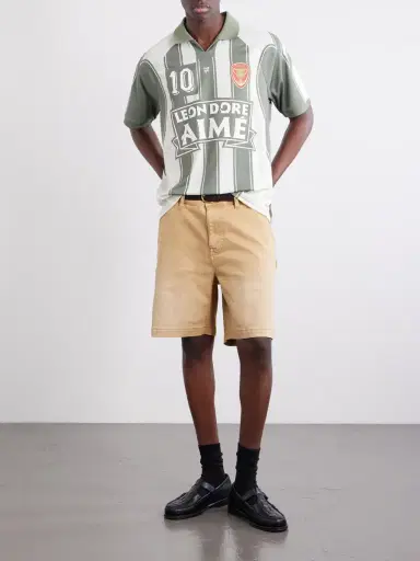 Aimé Leon Dore Logo-Appliquéd Striped Jersey T-Shirt - Men | Thumbnail 2 Aimé Leon Dore Logo-Appliquéd Striped Jersey T-Shirt - Men | Thumbnail 2