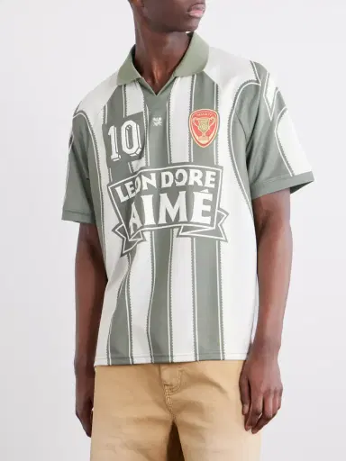 Aimé Leon Dore Logo-Appliquéd Striped Jersey T-Shirt - Men | Thumbnail 3 Aimé Leon Dore Logo-Appliquéd Striped Jersey T-Shirt - Men | Thumbnail 3