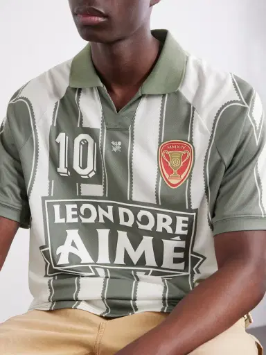 Aimé Leon Dore Logo-Appliquéd Striped Jersey T-Shirt - Men | Thumbnail 5 Aimé Leon Dore Logo-Appliquéd Striped Jersey T-Shirt - Men | Thumbnail 5