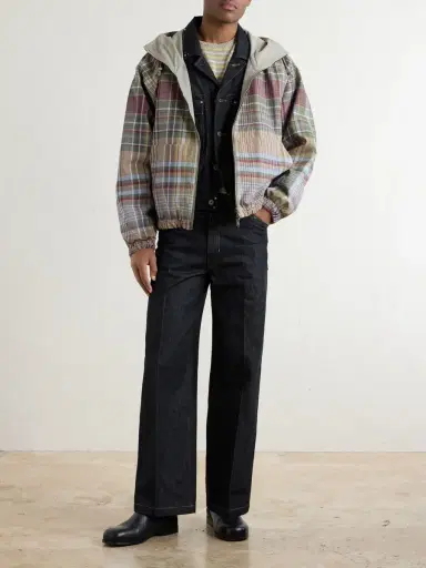 Aimé Leon Dore Reversible Checked Shell Windbreaker Jacket - Men | Thumbnail 2