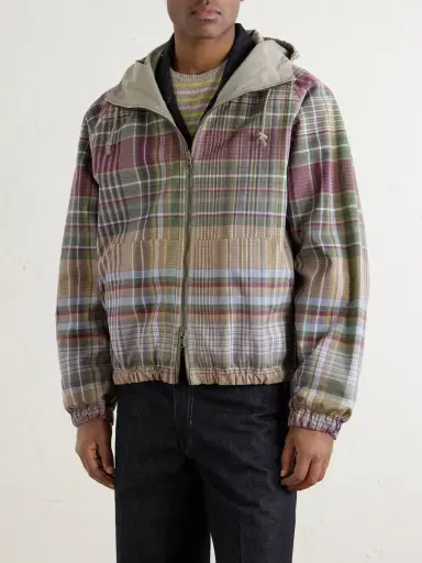Aimé Leon Dore Reversible Checked Shell Windbreaker Jacket - Men | Thumbnail 3