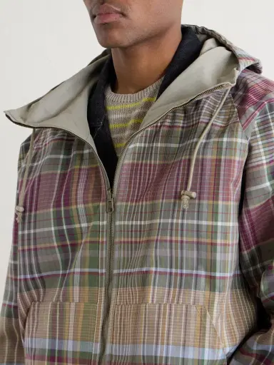 Aimé Leon Dore Reversible Checked Shell Windbreaker Jacket - Men | Thumbnail 5