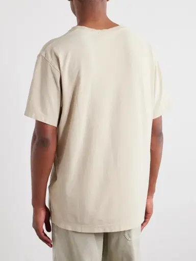 Stone Island STONE ISLAND GHOST Logo-Appliquéd Garment-Dyed Cotton-Jersey T-Shirt - Men | Thumbnail 4 Stone Island STONE ISLAND GHOST Logo-Appliquéd Garment-Dyed Cotton-Jersey T-Shirt - Men | Thumbnail 4